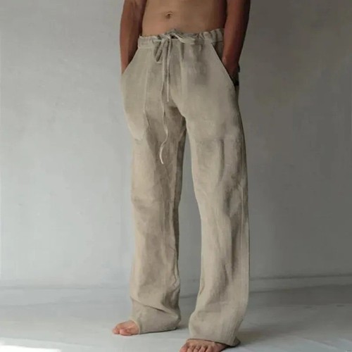 Herren leinenhose stoffhose - herren,