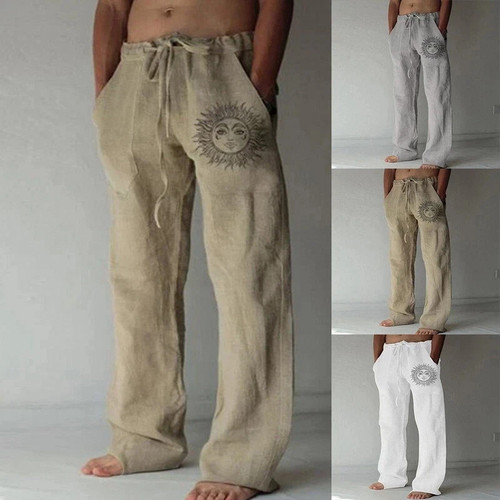Herren leinenhose stoffhose - herren,