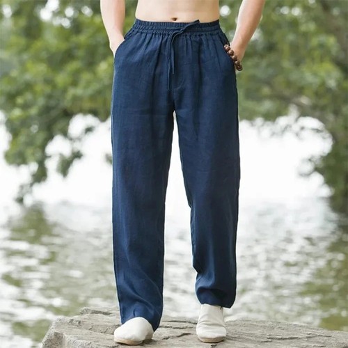 Herren leinenhose stoffhose - herren,