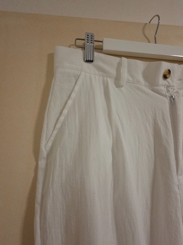 Herren leinenhose weiß - weiß, l
