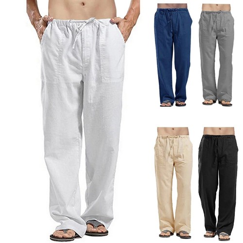 Herren leinenhose stoffhose - herren,